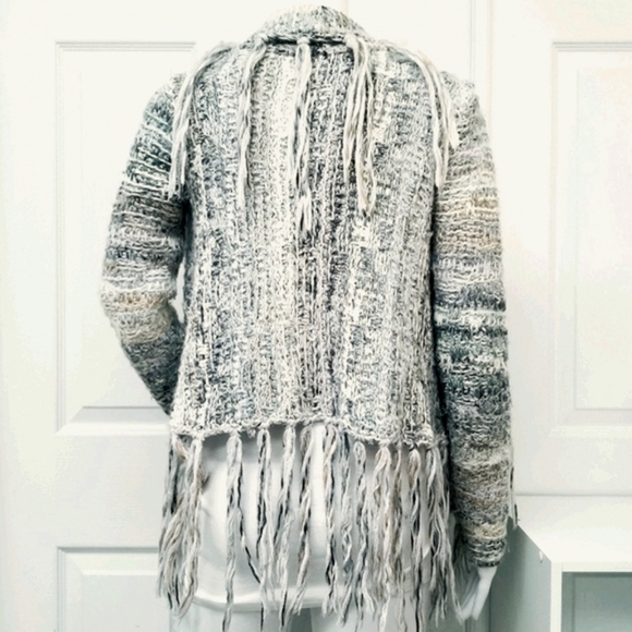 Free People Fringed Open Sweater Jacket - Picture 7 of 12